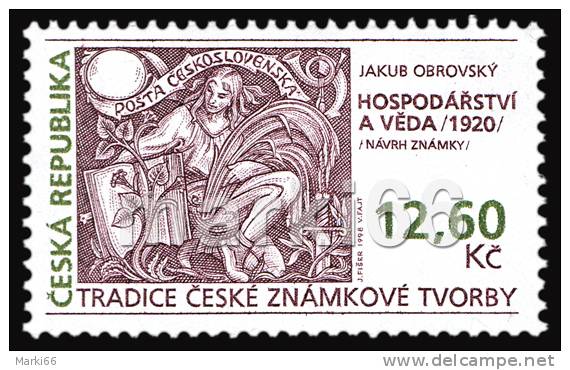 Czech Republic - 1998 - Traditions Of Czech Stamp Production - Mint Stamp - Ongebruikt