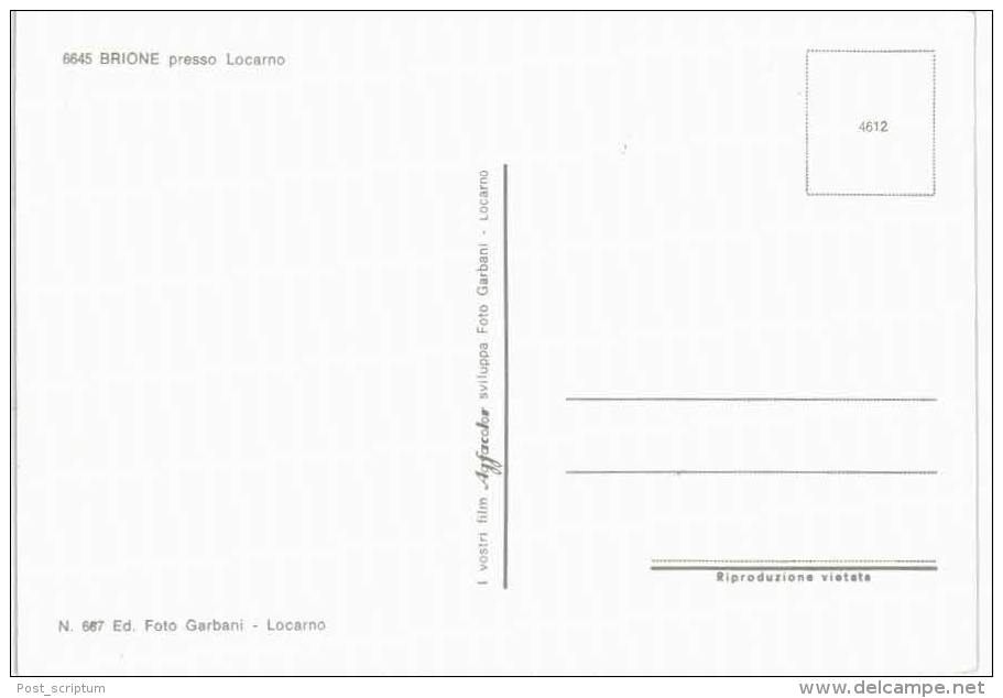 Suisse - Brione Presso Locarno - Brione Sopra Minusio