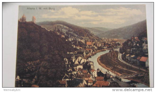 AK Altena I. W. Mit Burg Um 1920 - Altena