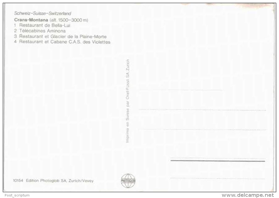 Suisse - Les Hauts De Crans Montana 10154 - Téléphérique - Crans-Montana