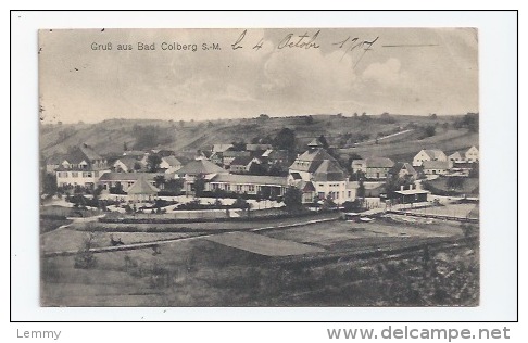 GRUSS AUS COLBERG - TAMPON MILITAIRE ALLEMAND DU CAMP D´OFFICIERS EN 1917- Un Soldat Du 23e D´infanterie - Bad Colberg-Heldberg