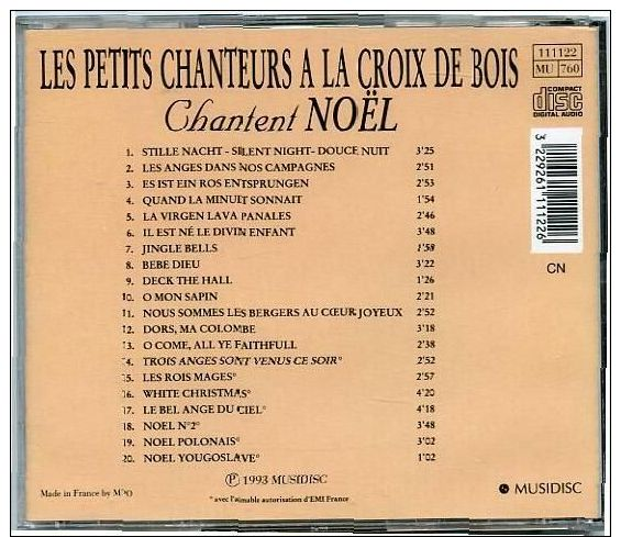 Cd Musique Classique Collection CHANTENT NOËL A La Croix De Bois, Les Petits Chanteurs - Clásica