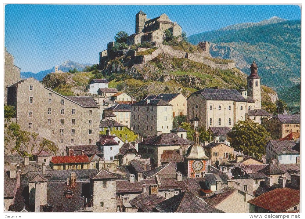 SUISSE,HELVETIA,SWISS,SWI TZERLAND,SCHWEIZ,VALAIS,C HATEAU DE Valère,basilique,église Fortifiée Sur Colline,sion - Sion