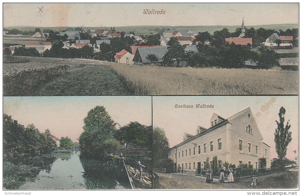 AK Wallroda Gasthof Bei Radeberg Arnsdorf Kleinröhrsdorf Leppersdorf Dresden Langebrück Wachau Liegau Bretnig Ullersdorf - Grossroehrsdorf