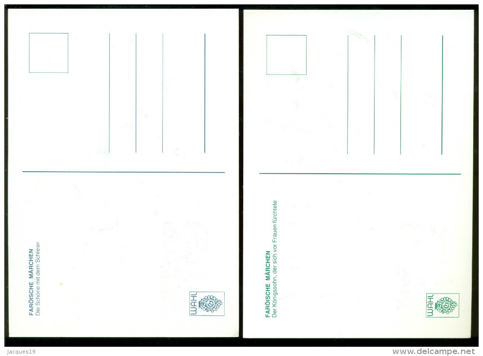 Faeroër Maxikaarten (6) 1984 Afbeeldingen Van Sprookjes Ongebruikt - Färöer Inseln