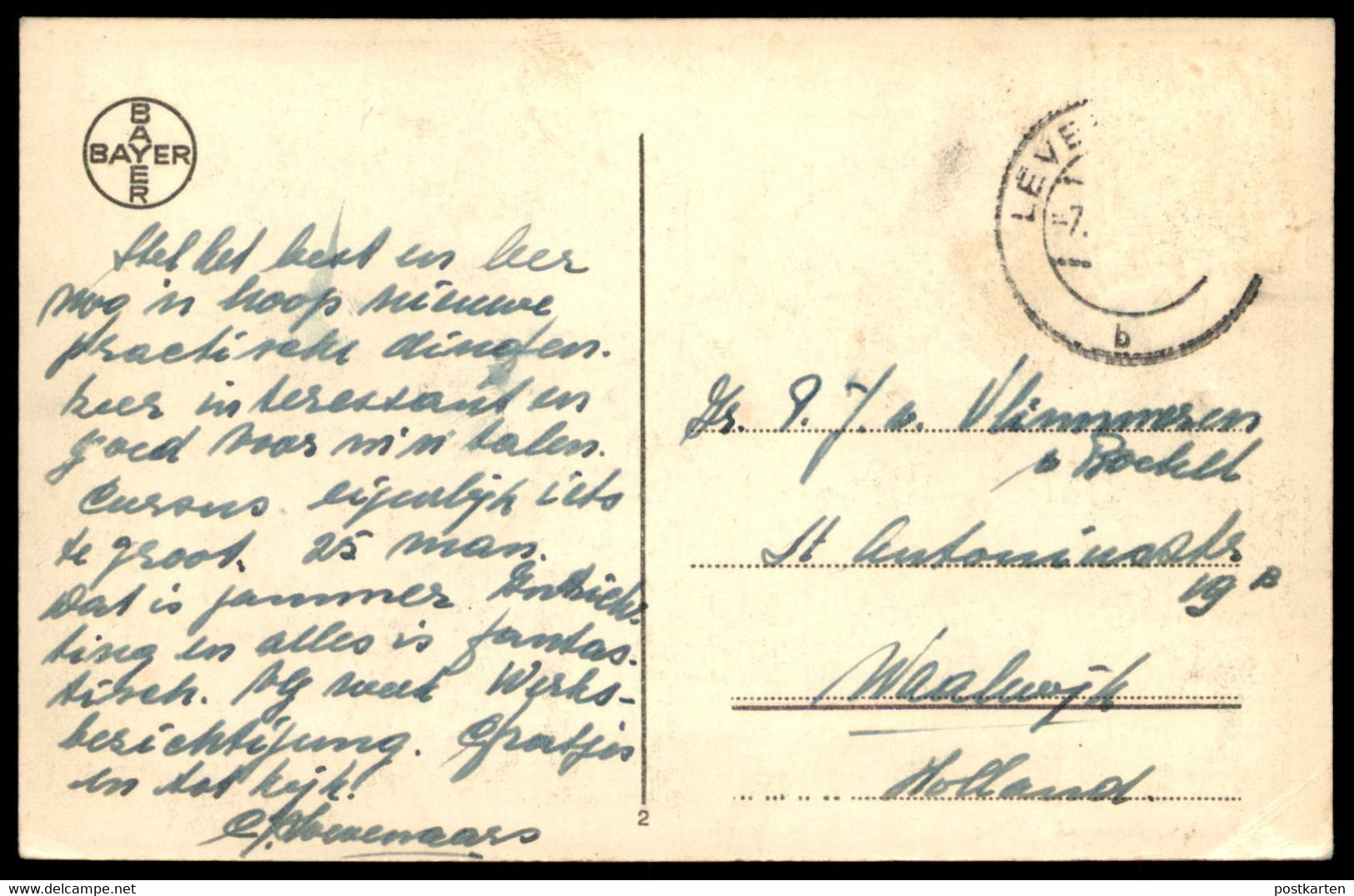 ALTE POSTKARTE LEVERKUSEN WIESDORF BAYER KASINO DRUCK I.G. FARBEN AG GESCHWÄRZT Cpa Postcard AK Ansichtskarte - Leverkusen