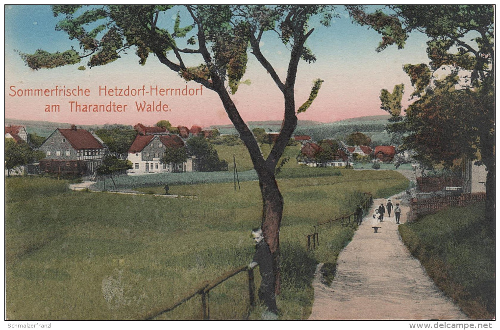 AK Sommerfrische Hetzdorf Herrndorf Tharandter Wald Gasthaus ? Bei Mohorn Tharandt Niederschöna Grund Freiberg Wilsdruff - Hetzdorf