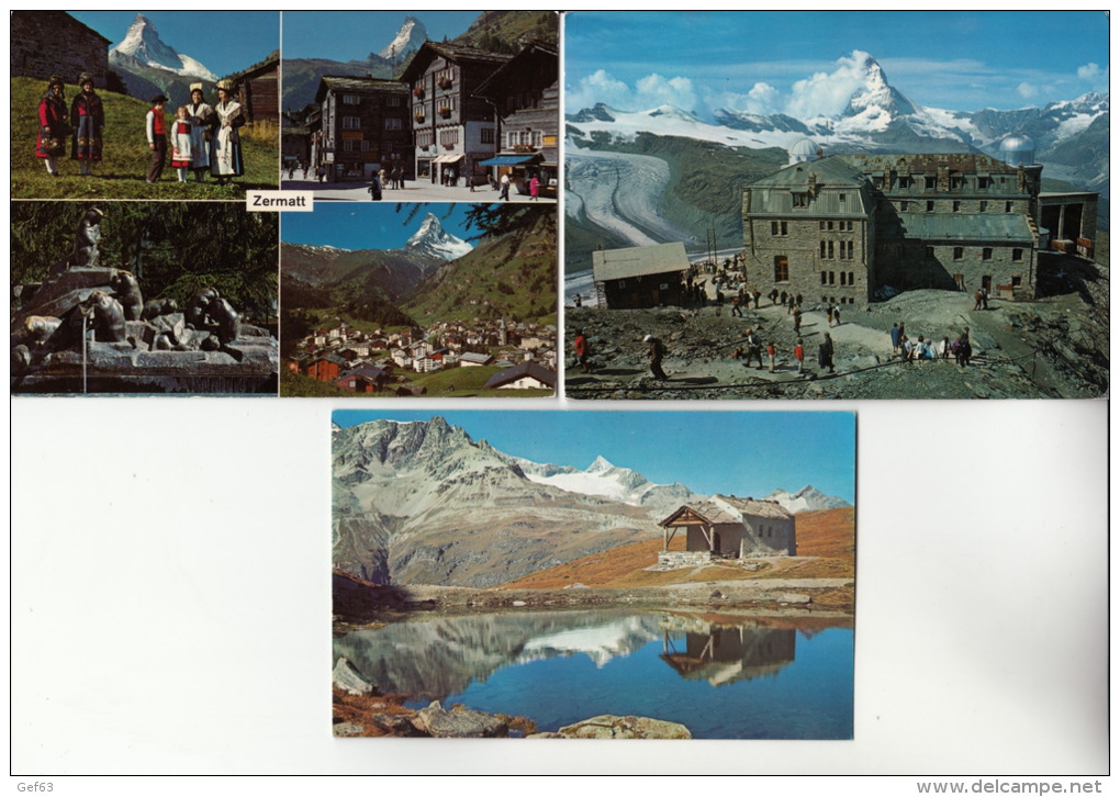 Zermatt, Matterhorn / Cervin, Gornergrat - Lot de 31 cartes postale