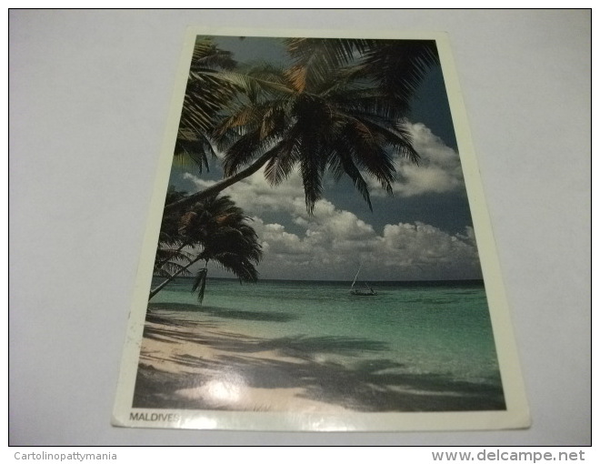 STORIA POSTALE FRANCOBOLLO COMMEMORATIVO Maldives Panorama - Maldive