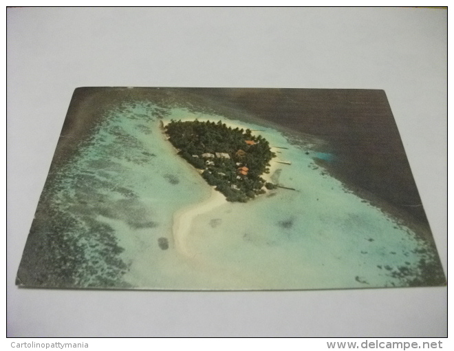 STORIA POSTALE FRANCOBOLLO COMMEMORATIVO Maldives Aerial View Of Asdu Sun Island - Maldiven