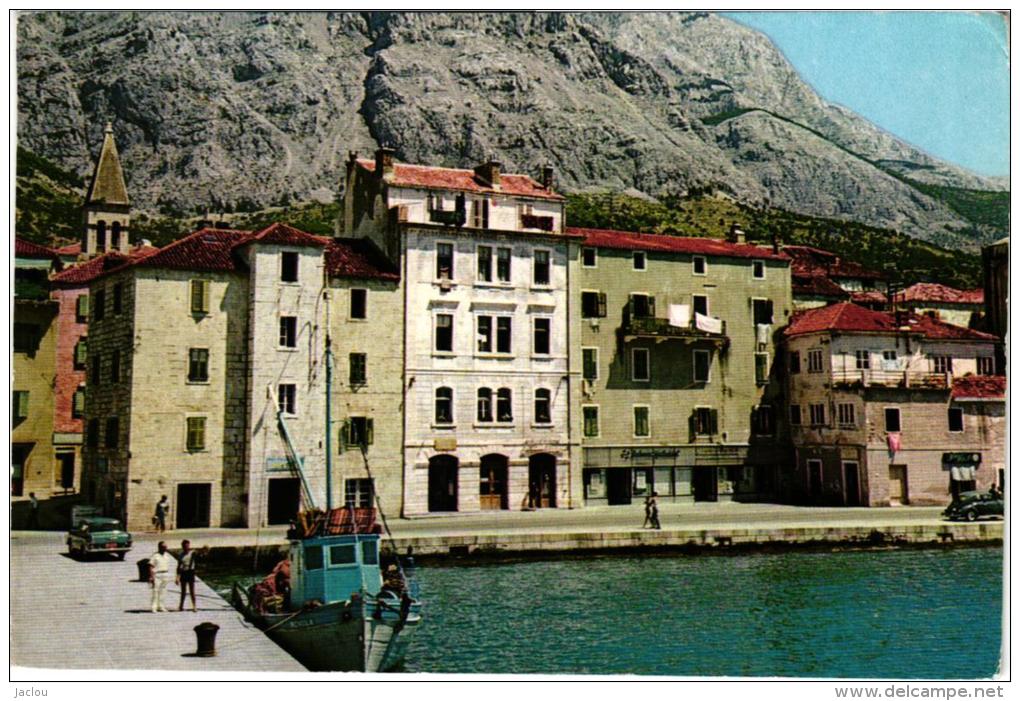 MAKARSKA ,SCENE DE PORT  ,COULEUR  REF 41652 - Croazia