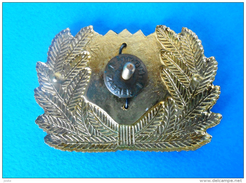 CROATIA POLICE - Large Enamel Cap / Hat Badge * Gendarmerie Gendarmeria Policia Polizei Polizia Croatie Kroatien Croazia - Police & Gendarmerie