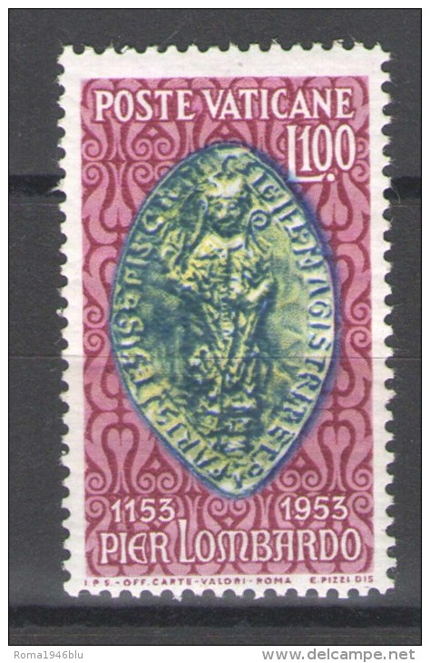 VATICANO 1953 PIER LOMBARDO ** MNH - Unused Stamps