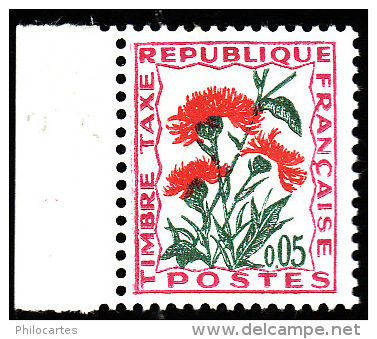 TAXE   N°  95  -     Fleurs Des Champs  Centaurée  5c   -  NEUF ** Bord De Feuille - 1960-.... Mint/hinged