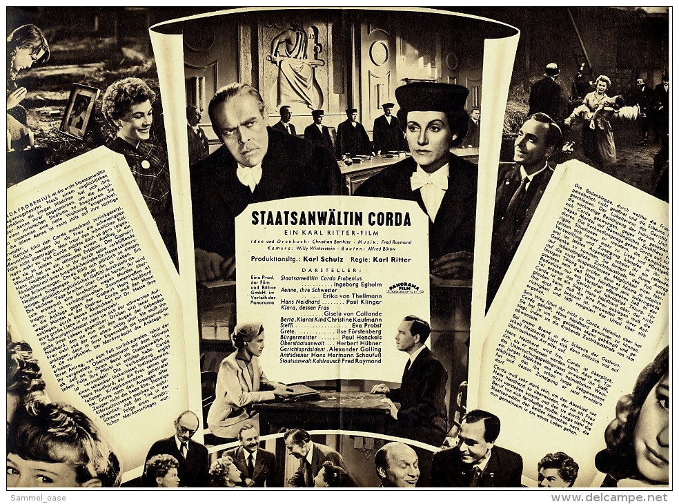 Illustrierte Film-Bühne  -  "Staatsanwältin Corda"  -  Mit Ingeborg Egholm  -  Filmprogramm Nr. 2300 Von Ca. 1953 - Zeitschriften
