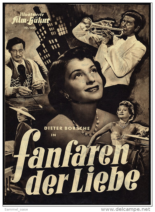 Illustrierte Film-Bühne  -  "Fanfaren Der Liebe" -  Mit Dieter Borsche , Inge Egger - Filmprogramm Nr. 1257 Von Ca. 1951 - Revistas