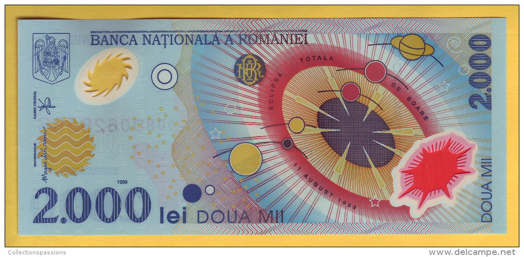 ROUMANIE - Billet De 2000 Lei. 1999.  Pick: 111. Billet En Polymère. NEUF - Roemenië