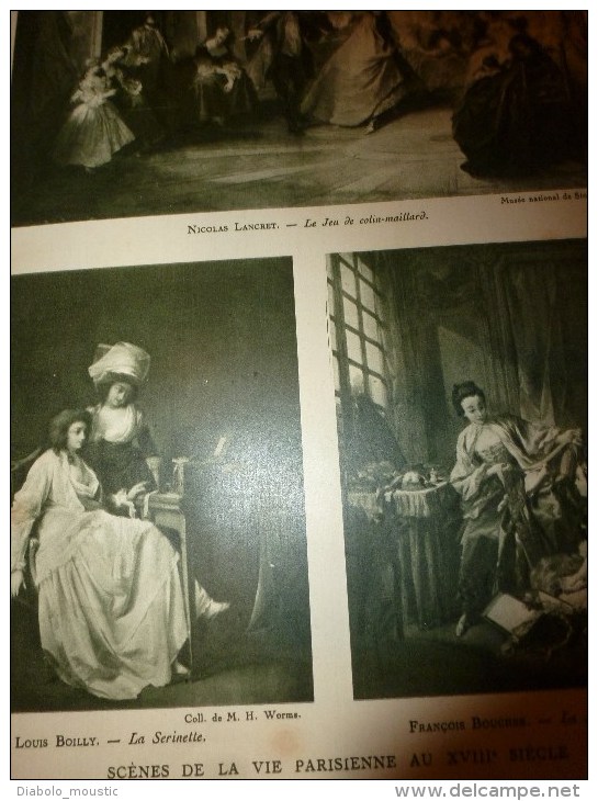 1928 COMMANDEMENT UNIQUE;Vie Parisienne Au 18e S;ARABIE Des Bédouins;VASA (Suède;LONDON;Musique-ondes;HINCHELIFFE Pilot - L'Illustration