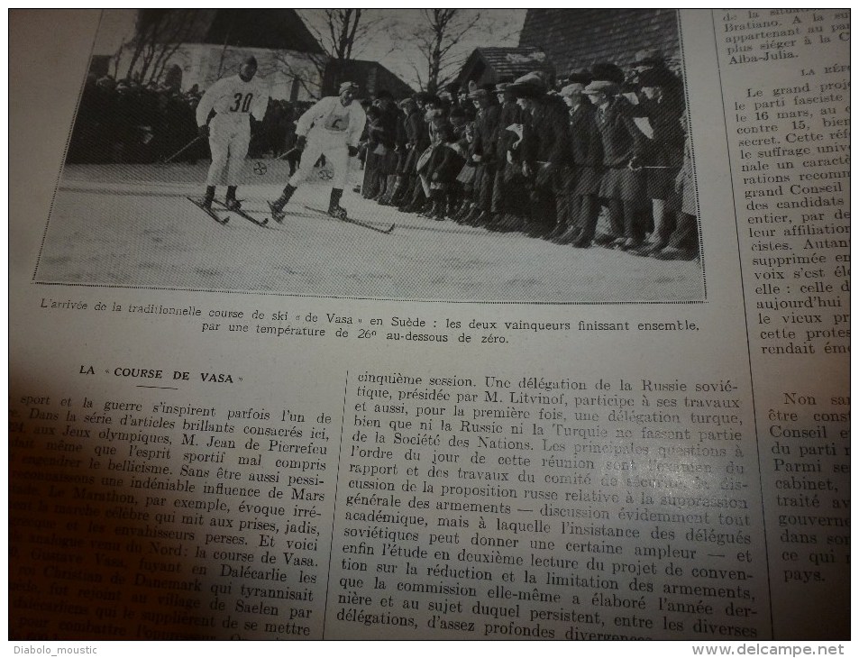 1928 COMMANDEMENT UNIQUE;Vie parisienne au 18e s;ARABIE des bédouins;VASA (Suède;LONDON;Musique-ondes;HINCHELIFFE pilot