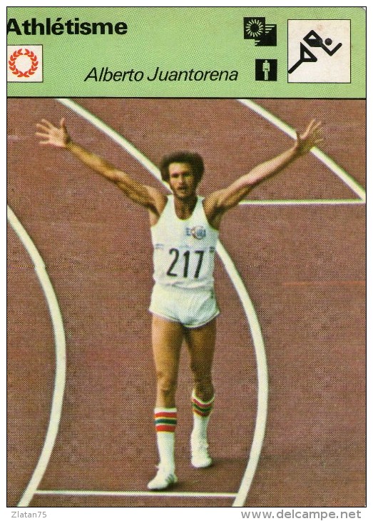 ATHLETISME   **   ALBERTO JUANTORENA  ** MEDAILLE D'OR  400 M / 800 M / JO 1976 - Athlétisme