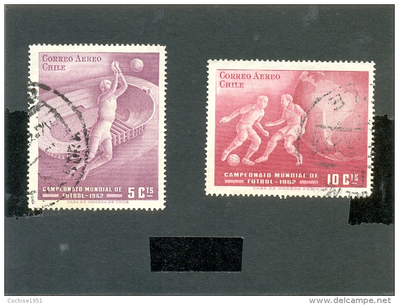 1962 CHILI  Y &amp; T PA N° 210 - 211 ( O ) Mondial 1962 - 1962 – Chili