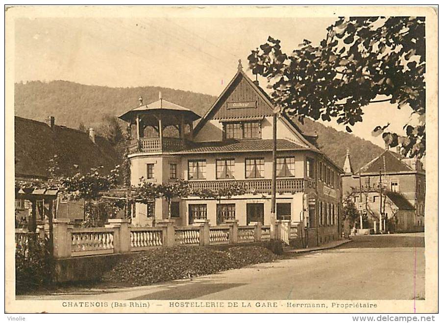 Réf : C-15-1361  : CHATENOIS  HOSTELLERIE DE LA GARE HERRMAN PROPRIETAIRE - Chatenois