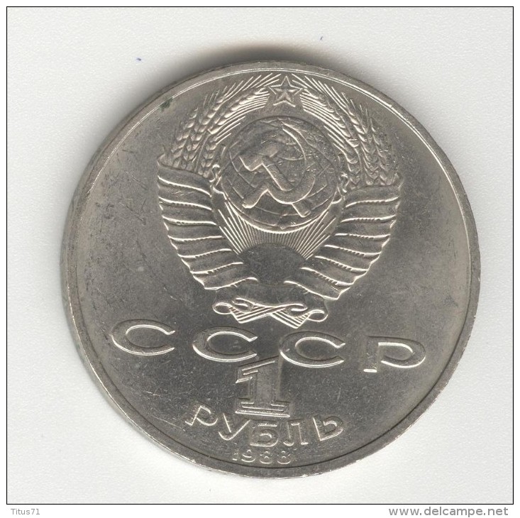 1 Rouble CC Russie / Russia  "L.Tolstoï" 1988 - Russie