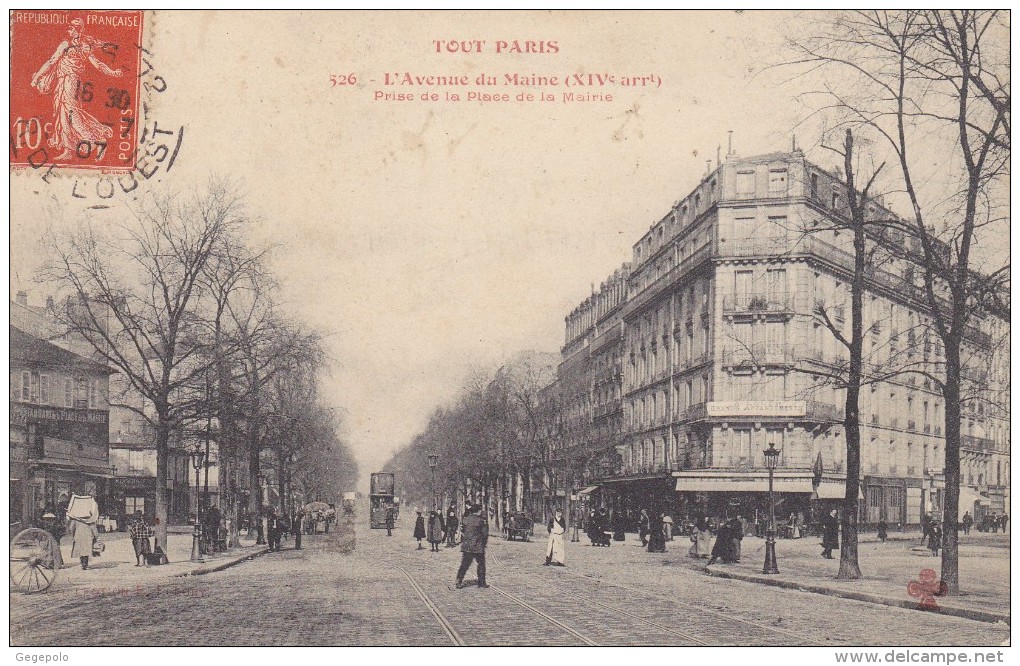 TOUT PARIS - L'Avenue Du Maine - Arrondissement: 14