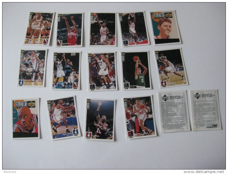 14 Cartes Basket UPPER D-E-C-K, NBA Collector´s Choice, Séries 2-94-95 - Other & Unclassified