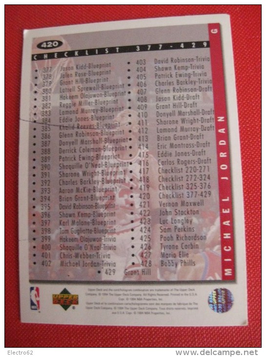 14 cartes basket UPPER D-E-C-K, NBA Collector´s Choice, séries 2-94-95