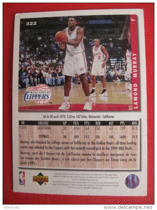 14 cartes basket UPPER D-E-C-K, NBA Collector´s Choice, séries 2-94-95