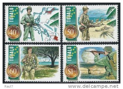 Tuvalu - 1995 - 2e Guerre Mondial, 50e Ann Fin - 4v Neufs ** // Mnh - Tuvalu (fr. Elliceinseln)
