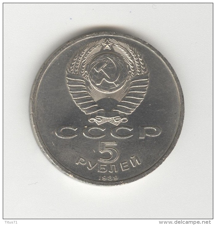 5 Roubles CC Russie / Russia  "Cathédrale Pokrowsky" 1989 - Rusland