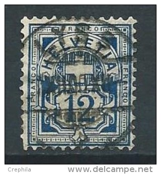 Suisse - 1881 - Y&T 61 - Oblit. - Oblitérés