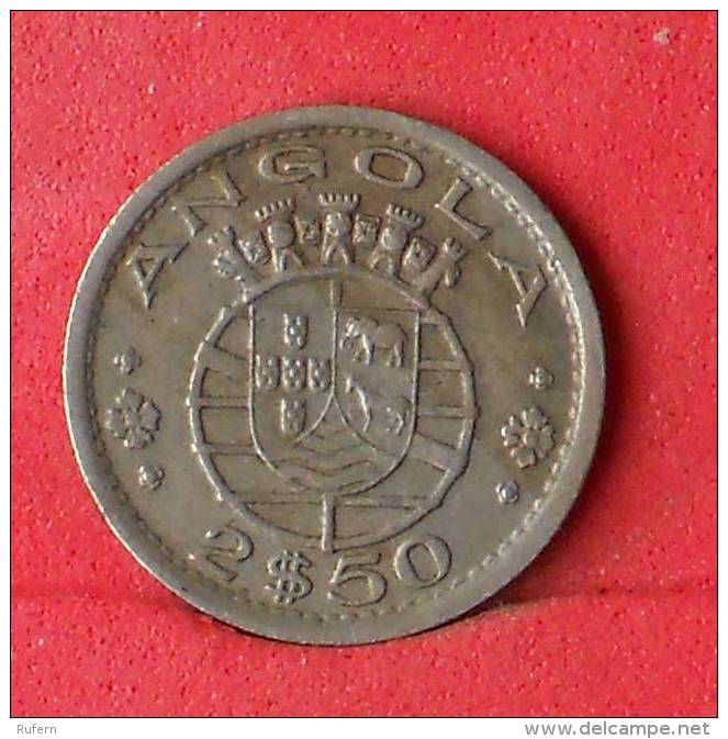 ANGOLA  2,5  ESCUDOS  1956   KM# 77  -    (Nº10512) - Angola