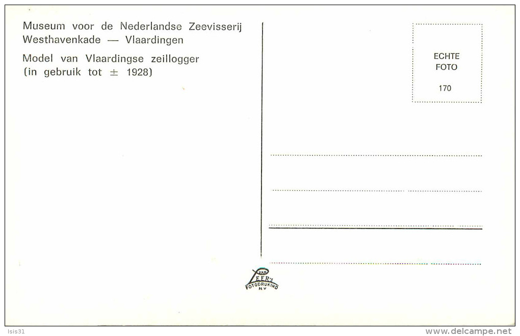 Pays-Bas - Zuid-Holland - Vlaardingen - Museum Voor De Nederlandse Zeevisserij Westhavenkade - Bateaux De Pêche -2scans - Vlaardingen