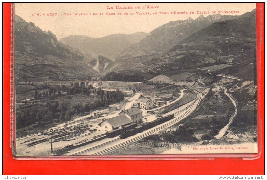 - AXAT -  Vue Générale De La Gare Et De La Vallée - Axat