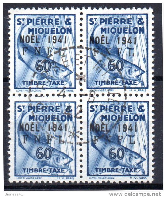 SPM Saint Pierre Et Miquelon Taxe N° 48  Oblitéré Cote  400,00 Euro Au Tiers De Cote - Timbres-taxe