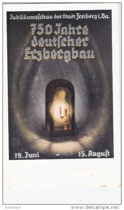 FREIBERG In Sachsen 750 Jahre Deutscher Erzbergbau 19.6/15.8.1938 Jubiläum Ungelaufen - Freiberg (Sachsen)
