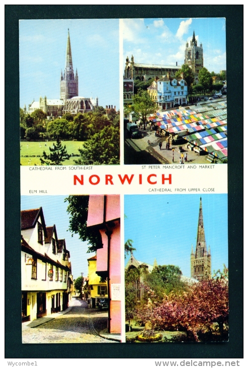 ENGLAND  -  Norwich  Multi View  Unused Postcard As Scan - Norwich