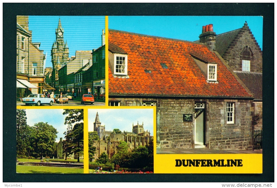 SCOTLAND  -  Dunfermline  Multi View  Postcard As Scans (writing On Reverse) - Fife