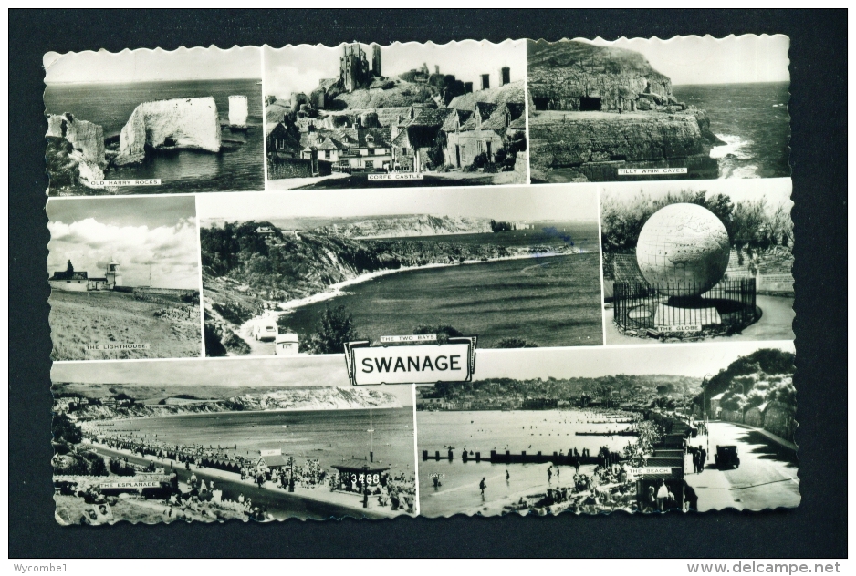 ENGLAND  -  Swanage  Multi View  Used Postcard As Scans - Swanage