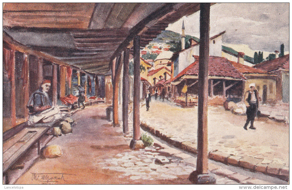 KOSOVO / LE MARCHE A PRIZREN - AQUARELLE DE T. CHVRAKITCH - Kosovo