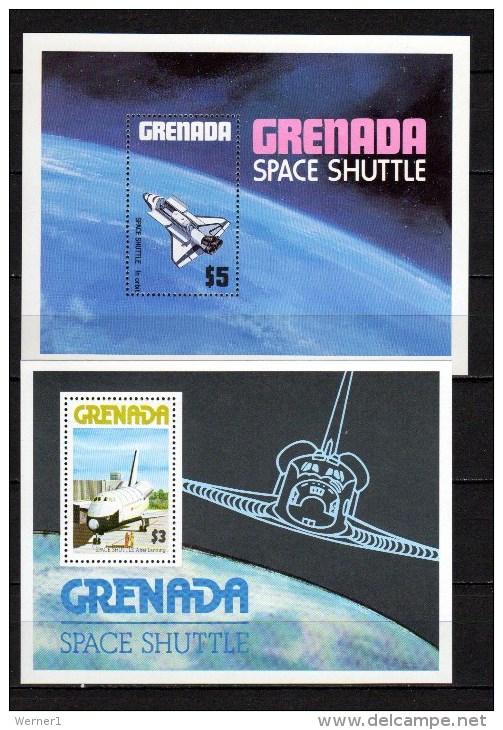 Grenada 1978/1981 Space Shuttle 2 S/s MNH - Amérique Du Sud