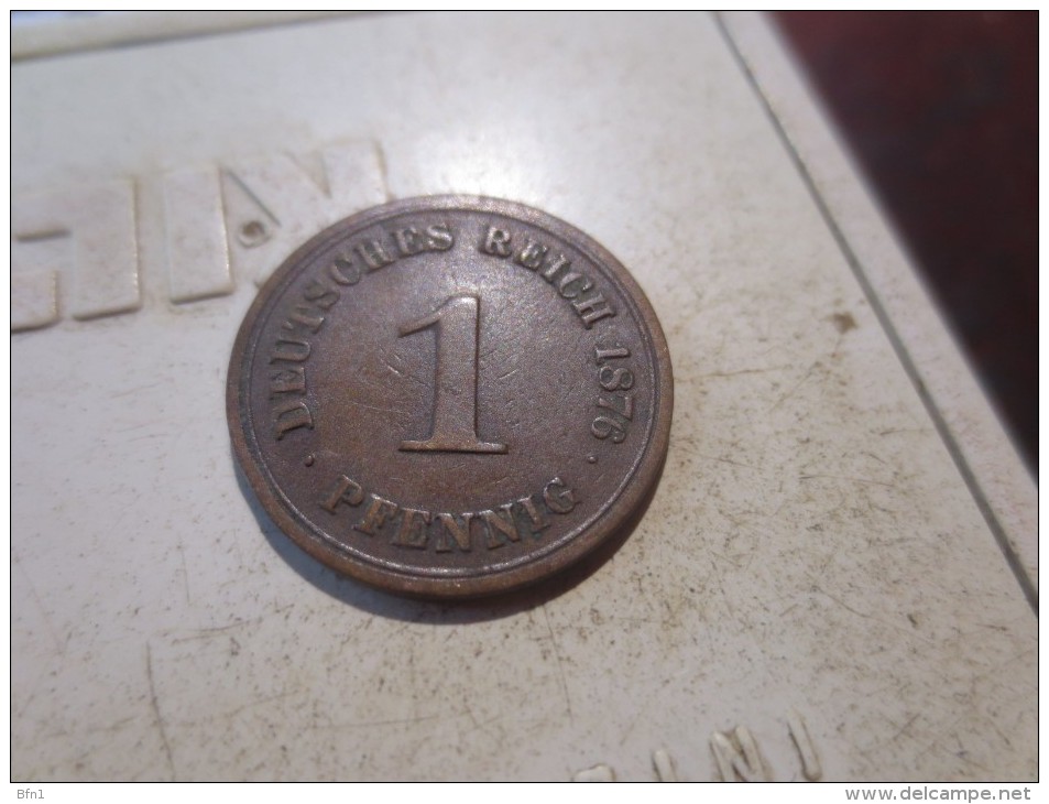 1 Pfennig - 1876 LETTRE A -TTB -  VOIR PHOTOS - 1 Pfennig