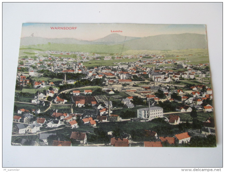 AK 1912Österreich / Tschechien. Warnsdorf. Lausche. Panorama. Hermann Seibt, Meissen 5013. Bund Deutscher In Böhmen - Czech Republic