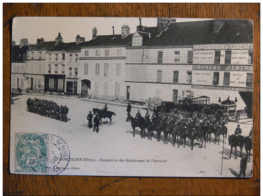 MORTAGNE-au-PERCHE (61) - Inspection Des Gendarmes De L'arrondissement - Mortagne Au Perche