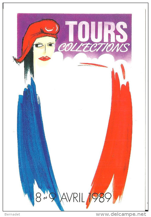 TOURS ... COLLECTIONS 8 - 9 AVRIL 1989 ...CARTE PIRATE ETIENNE QUENTIN - Tours