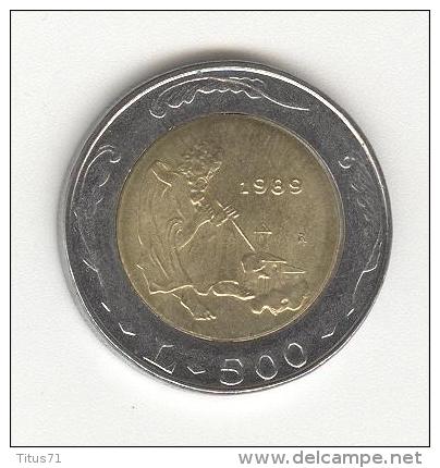 500 Lires Saint Marin Bi-métallique / Bimetalic 1989 - Saint-Marin