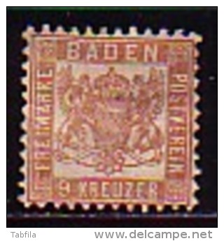 BADEN - Germany - 1862 - Timbre Courante - Yv 19 * - Neufs